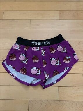 ChicknLegs Purple Cow Chocolate Milk Running Shorts